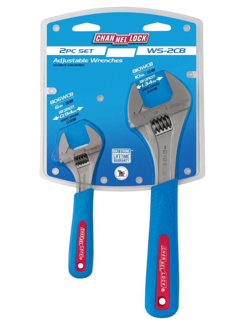 Channellock Adj. Wrench Set, Jaw Cap. 15/16, 1-3/8 In - Image 4